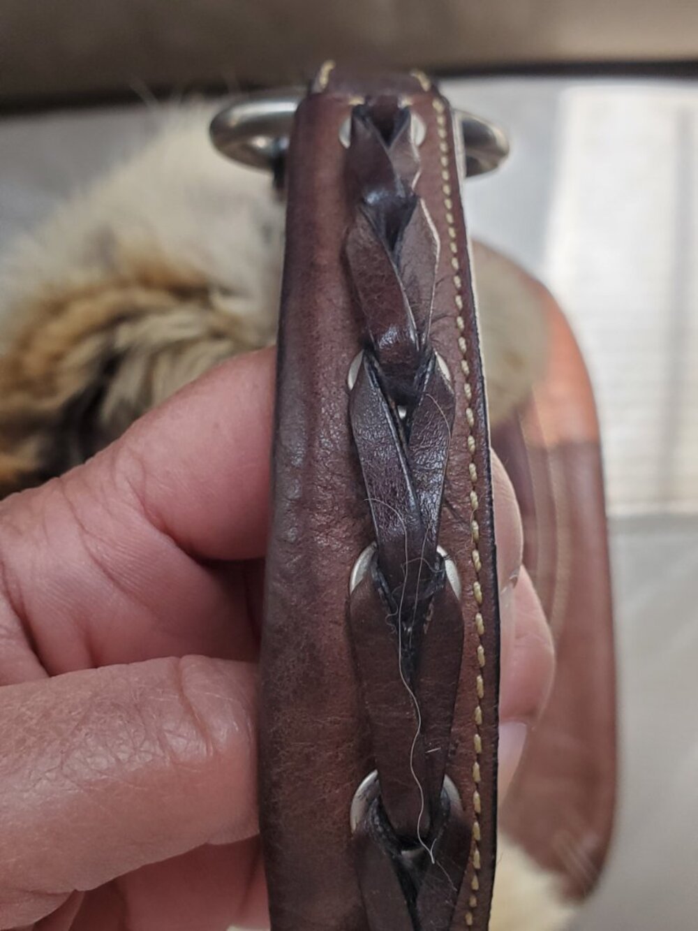 RARE Vintage 2004 Coach Limited Edition Coyote Fur & Laced Leather Hobo #1426 - Picture 9 of 16
